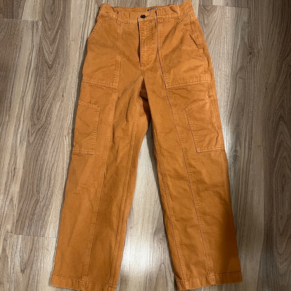 Rust Abercrombie cargo pants